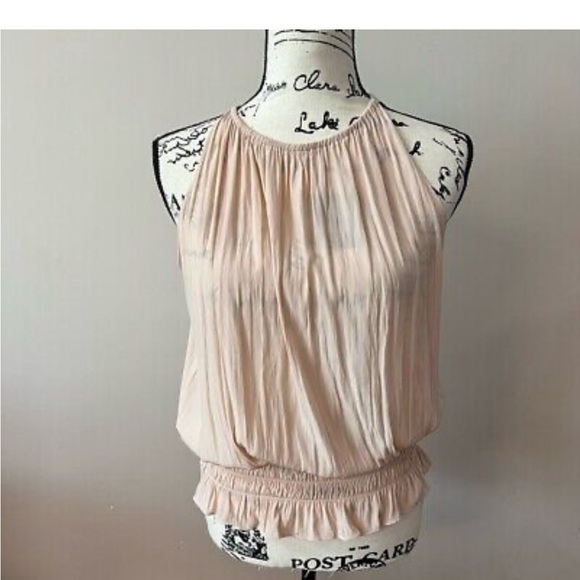 Ramy Brook Lauren Sleeveless Top Blush S - Picture 2 of 3